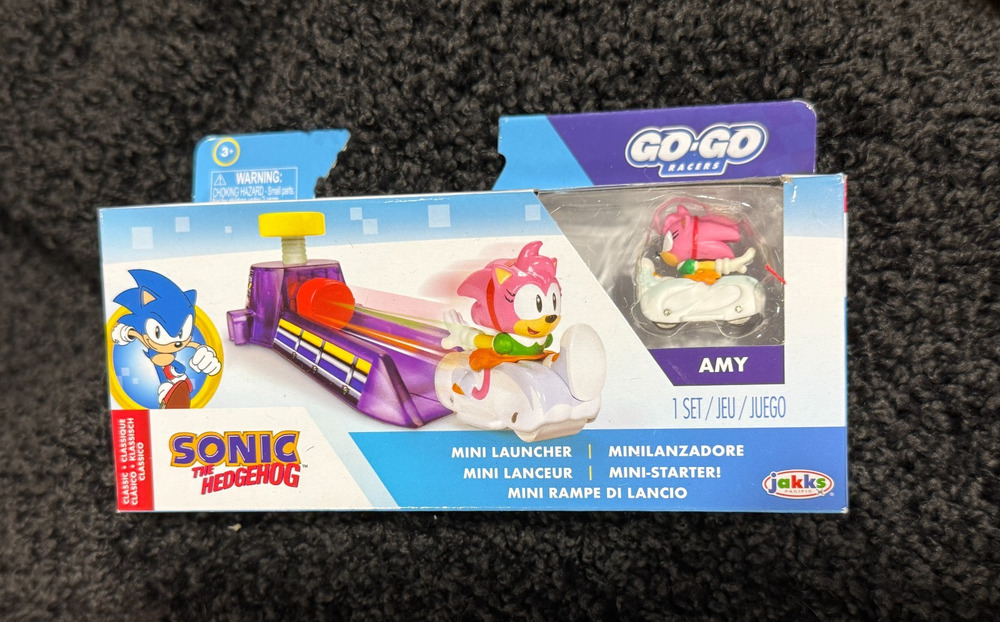 Sonic The Hedgehog Go Go Racers Classic Sonic Mini Launch Sonic Racer Amy NEW